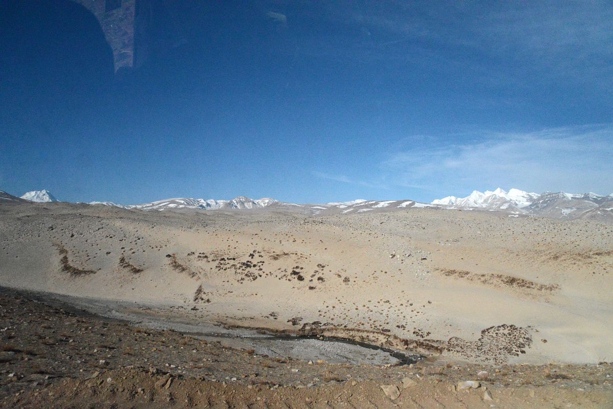 05 Jobo Rabzang, Lobuche Kang IIIE And Lobuche Kang Massif As Road leaves The Tingri Plain For The Pass To Mount Everest North Base Camp In Tibet